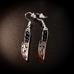Angelica Ghostface Earring Front