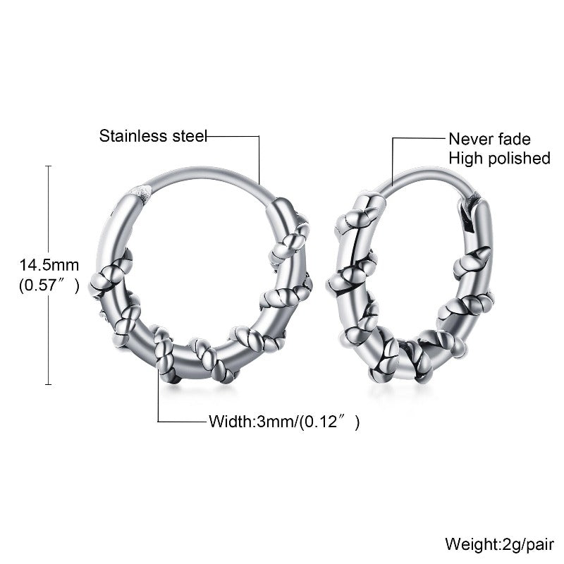 Baldwin Barb Earring Measurement | Morbid Rags