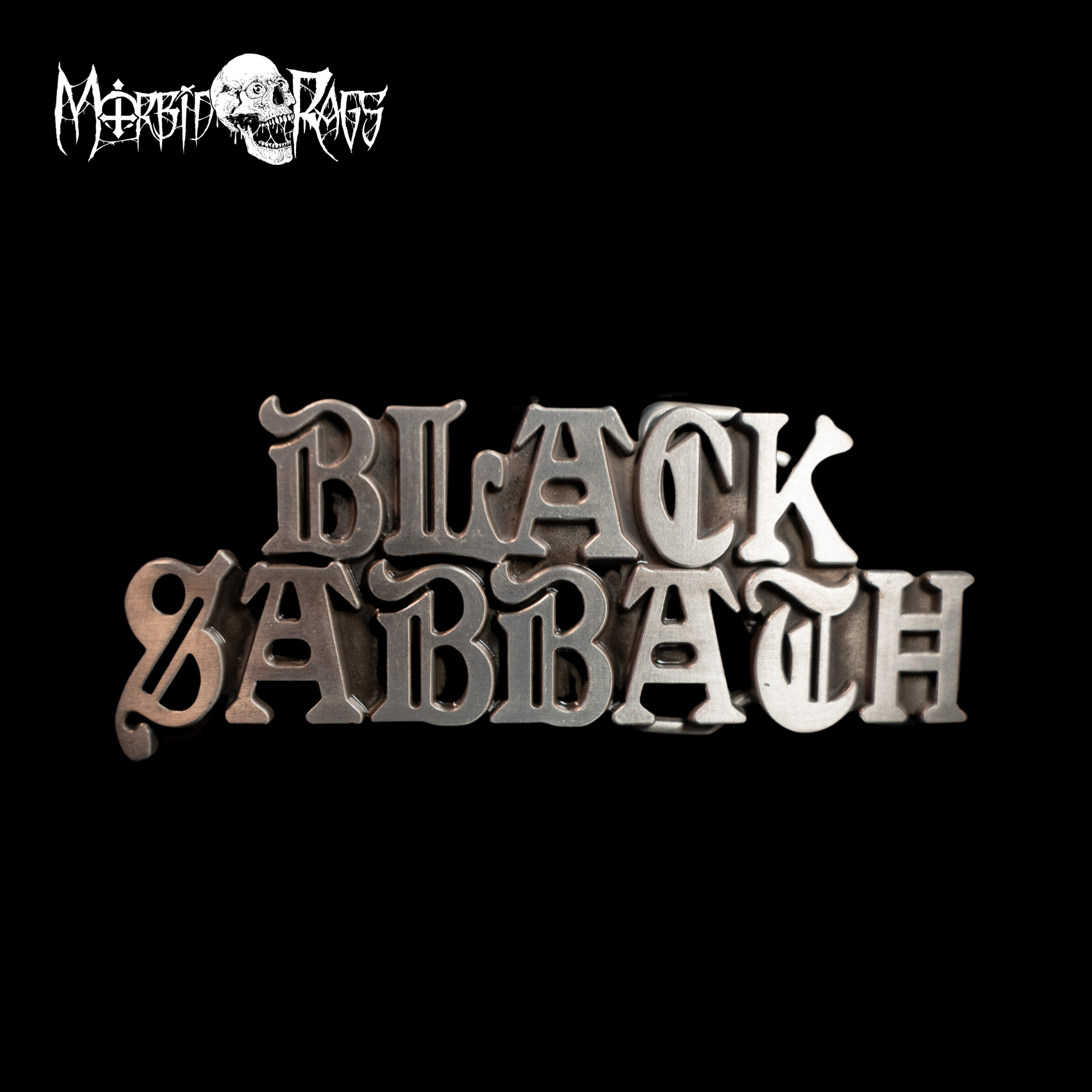 Black Sabbath Belt Buckle Front