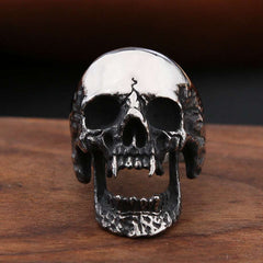Cadmus Vampire Skull Ring | Morbid Rags