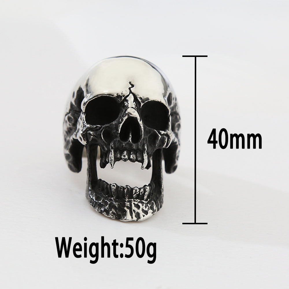 Cadmus Vampire Skull Ring | Morbid Rags