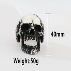 Cadmus Vampire Skull Ring | Morbid Rags