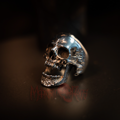 Cadmus Vampire Skull Ring Side Profile | Morbid Rags
