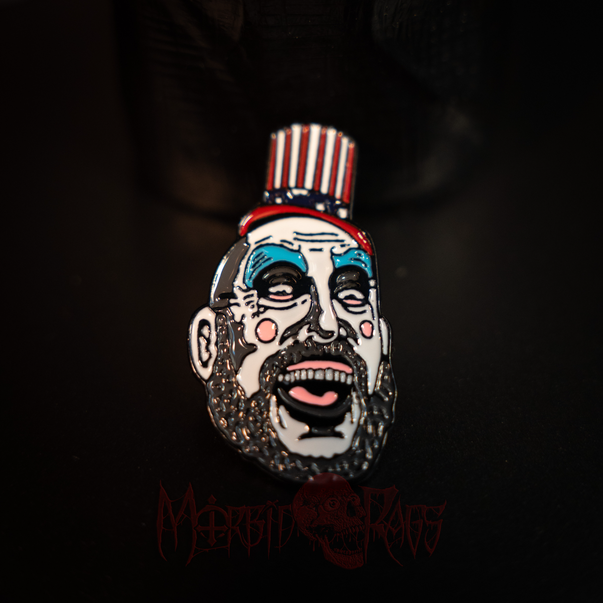 Captain Spaulding Hat Pin Front
