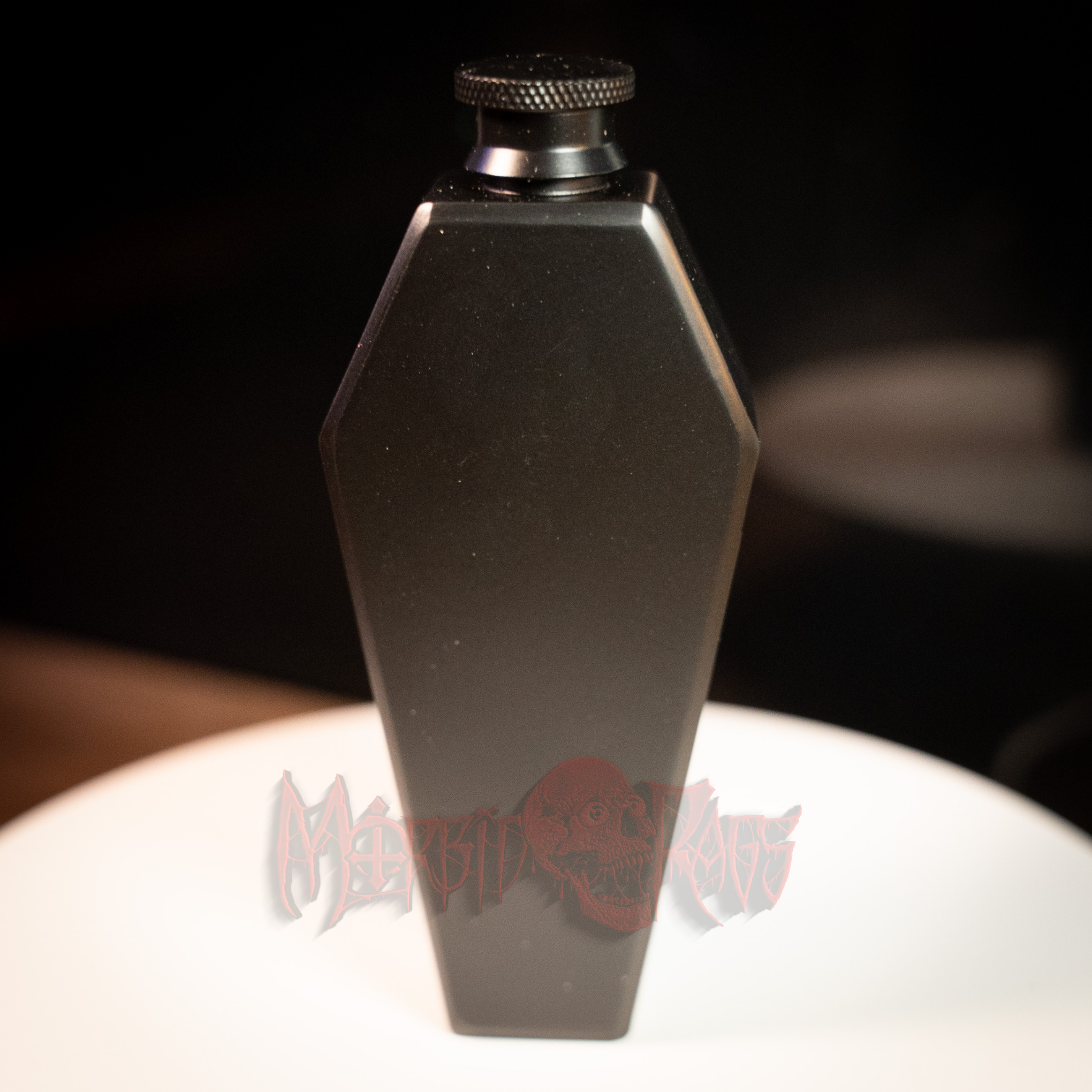 Coffin Flask Black Front