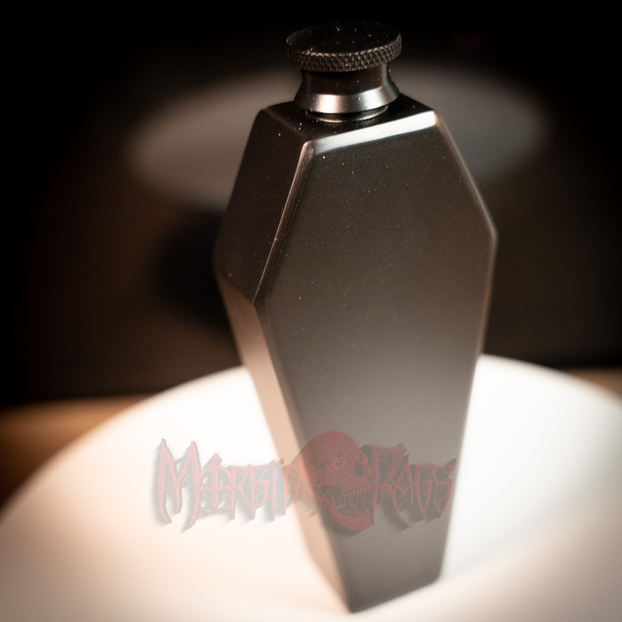 Coffin Flask Black Side