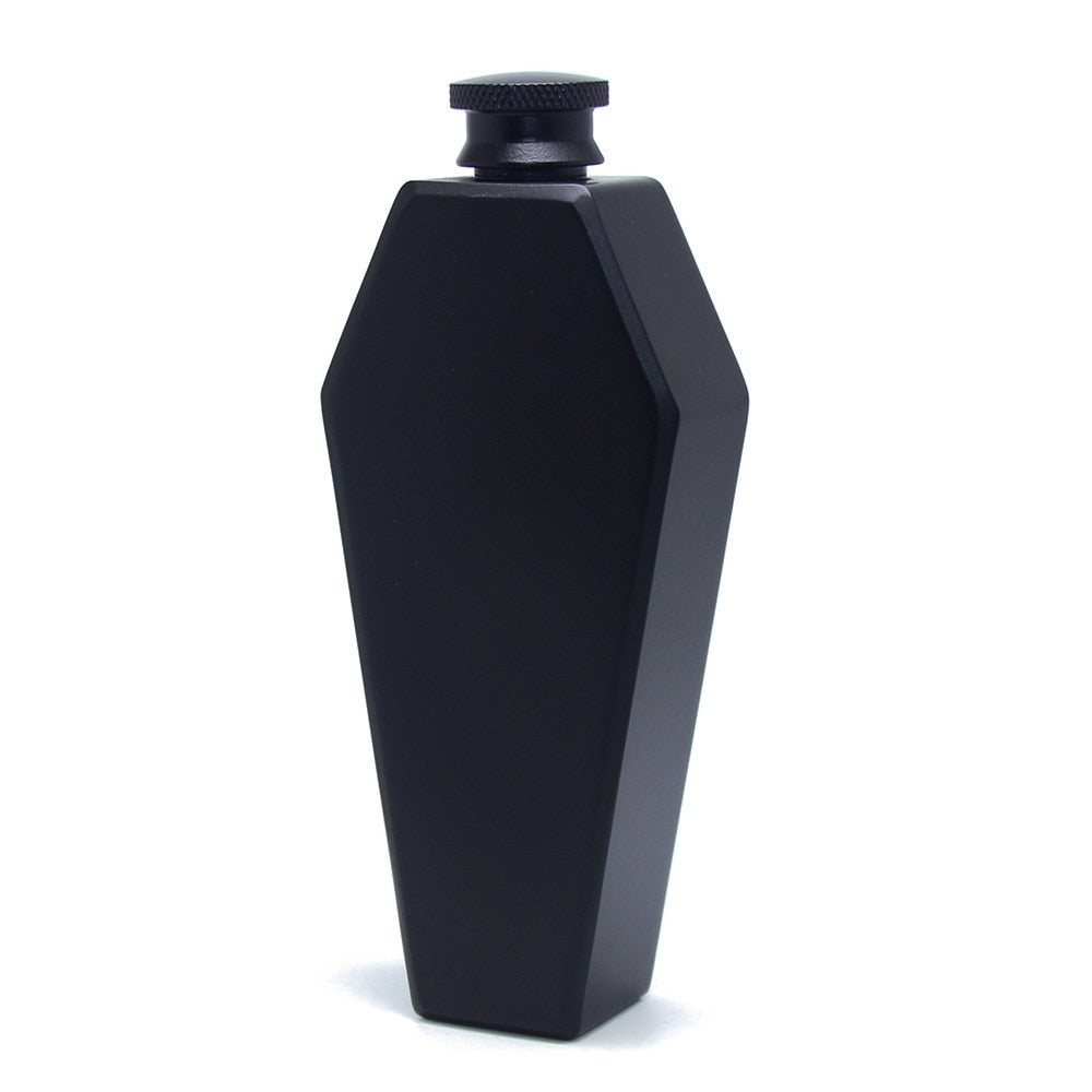 Coffin Flask Black Side
