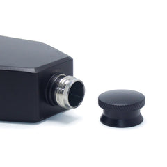 Coffin Flask Black Side Body and Lid