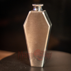 Coffin Flask Silver Front