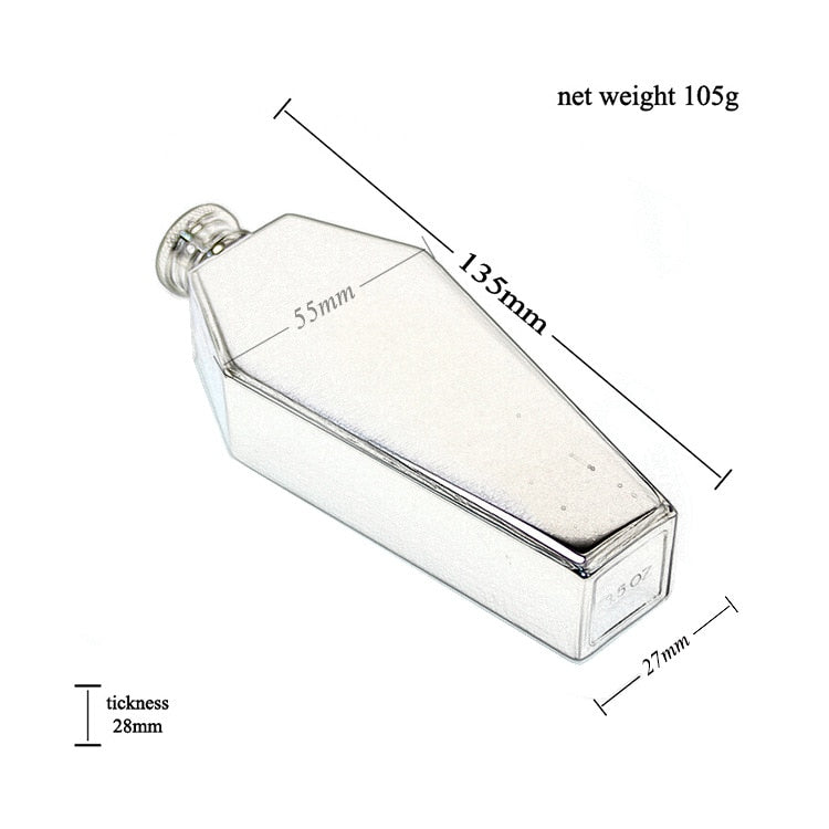 Coffin Flask Silver Measurement