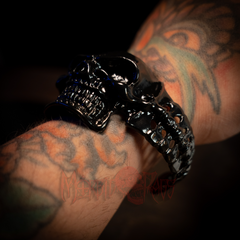 Cranium Skull Bracelet Worn on Wrist Side