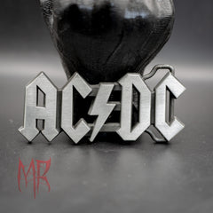AC/DC Metal Lightning Bolt Buckle