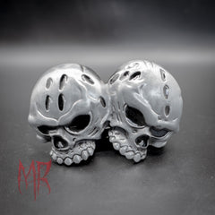 Double Skull Belt Buckle
