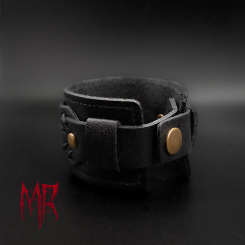 Eldric Leather Bracelet – Morbid Rags