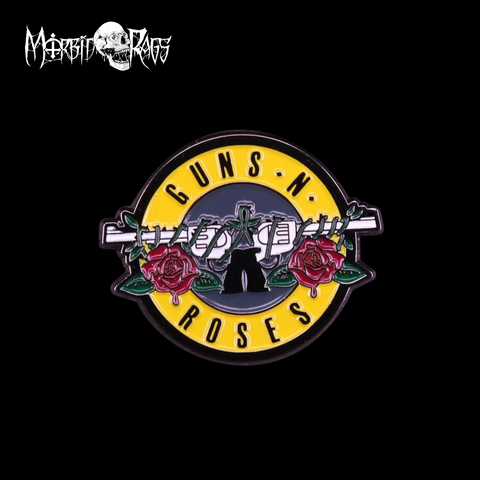 Guns N Roses Flower Pin – Morbid Rags