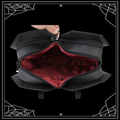 Heart Spiderweb Backpack Interior 2