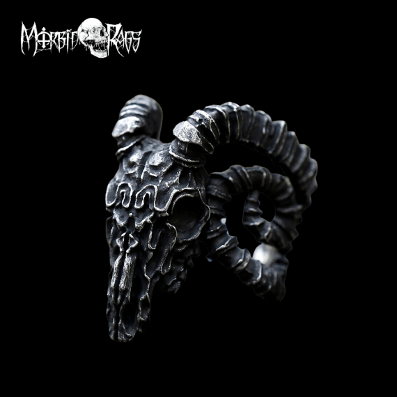 Inigo Goat Skull Ring | Morbid Rags