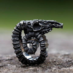 Inigo Goat Skull Ring | Morbid Rags
