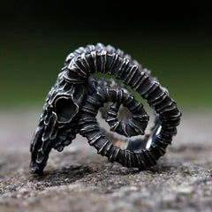 Inigo Goat Skull Ring | Morbid Rags