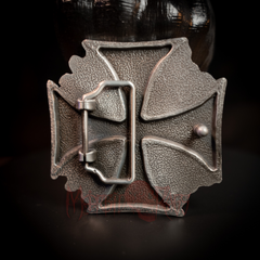 Iron Cross Skulls Belt Buckle Back