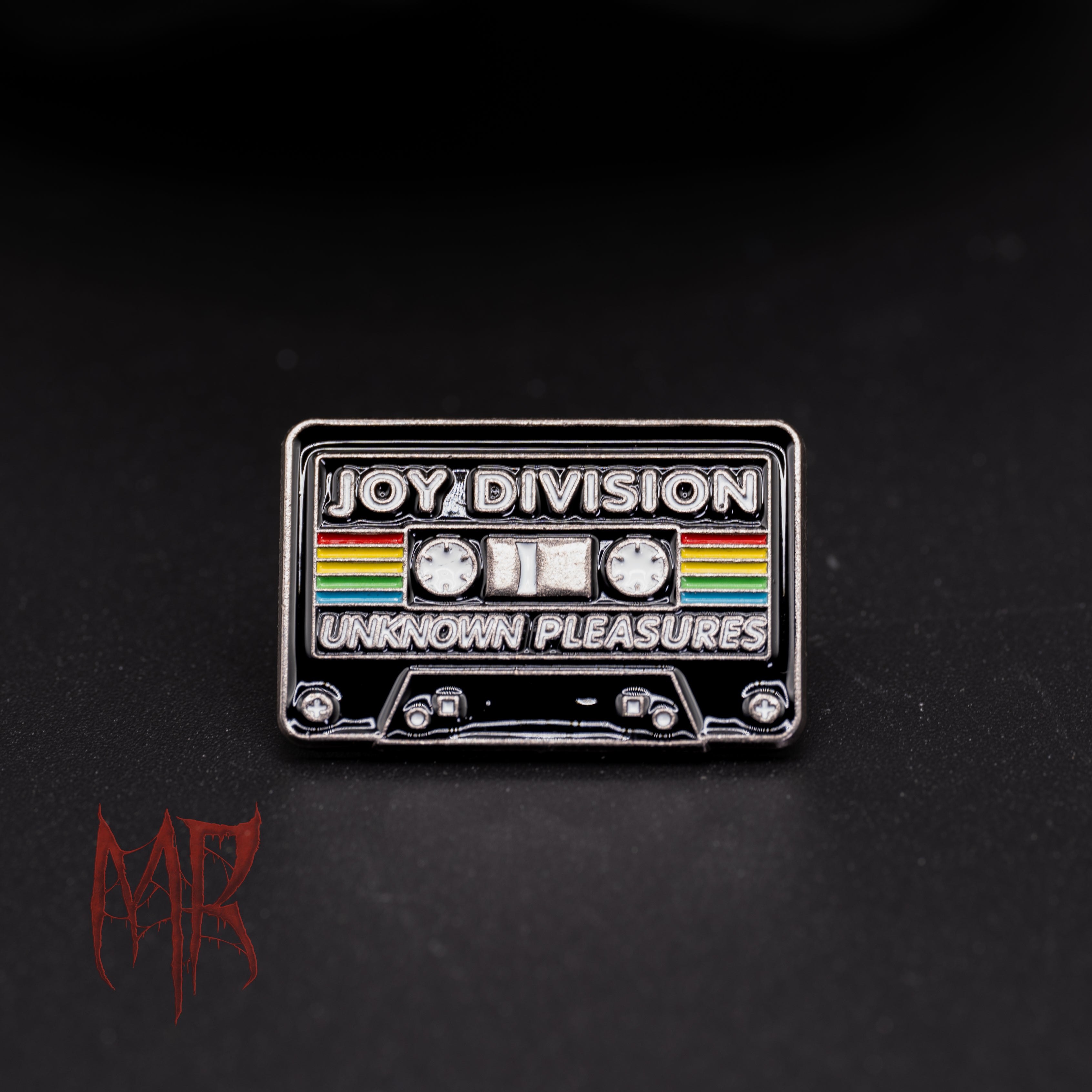 Joy Division Tape Pin Front