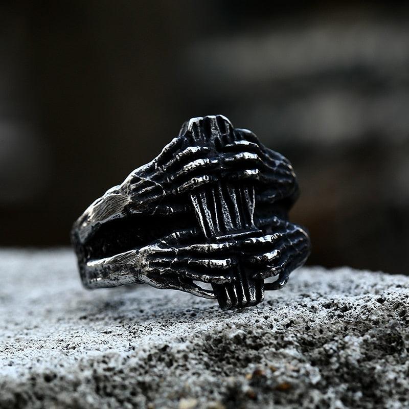 Kendric Coffin Ring Front - Morbid Rags