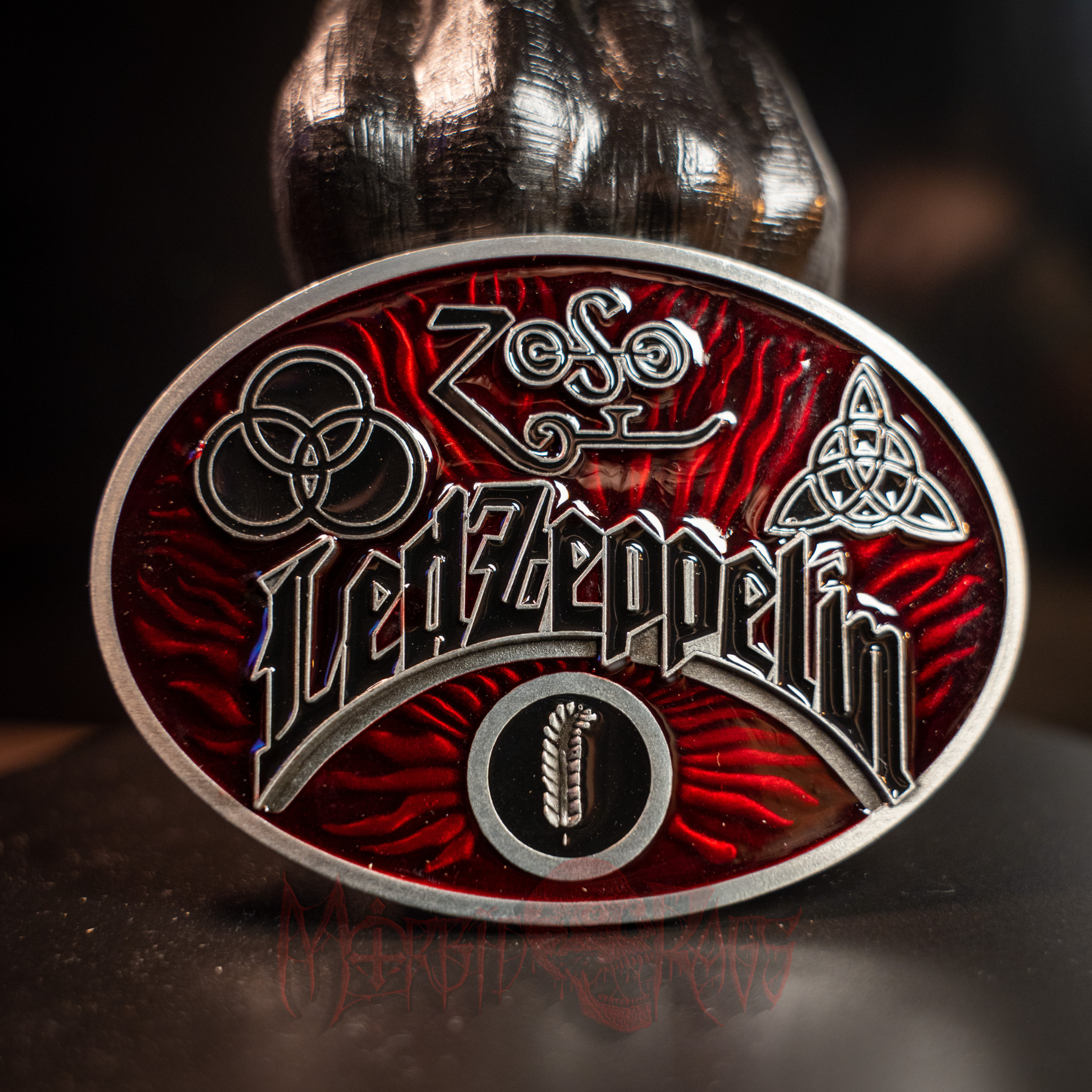 Led Zeppelin Zoso Belt Buckle Front 2