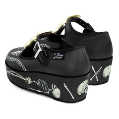 Chocolaticas® Skeletons Under Your Bed Women's Mary Jane Platform
