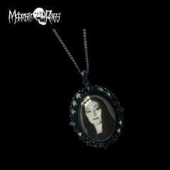 Morticia Addams Necklace Macro