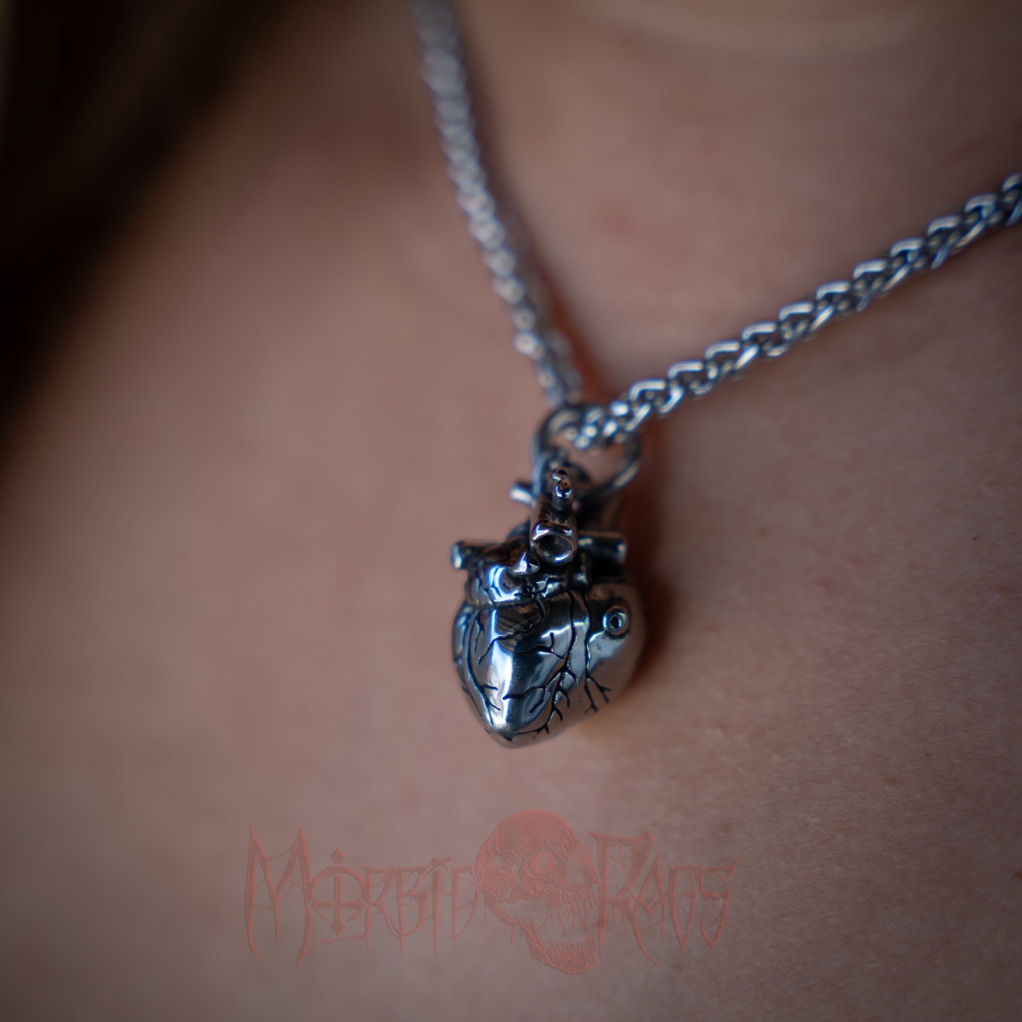 Poe Sacred Heart Necklace Pendant