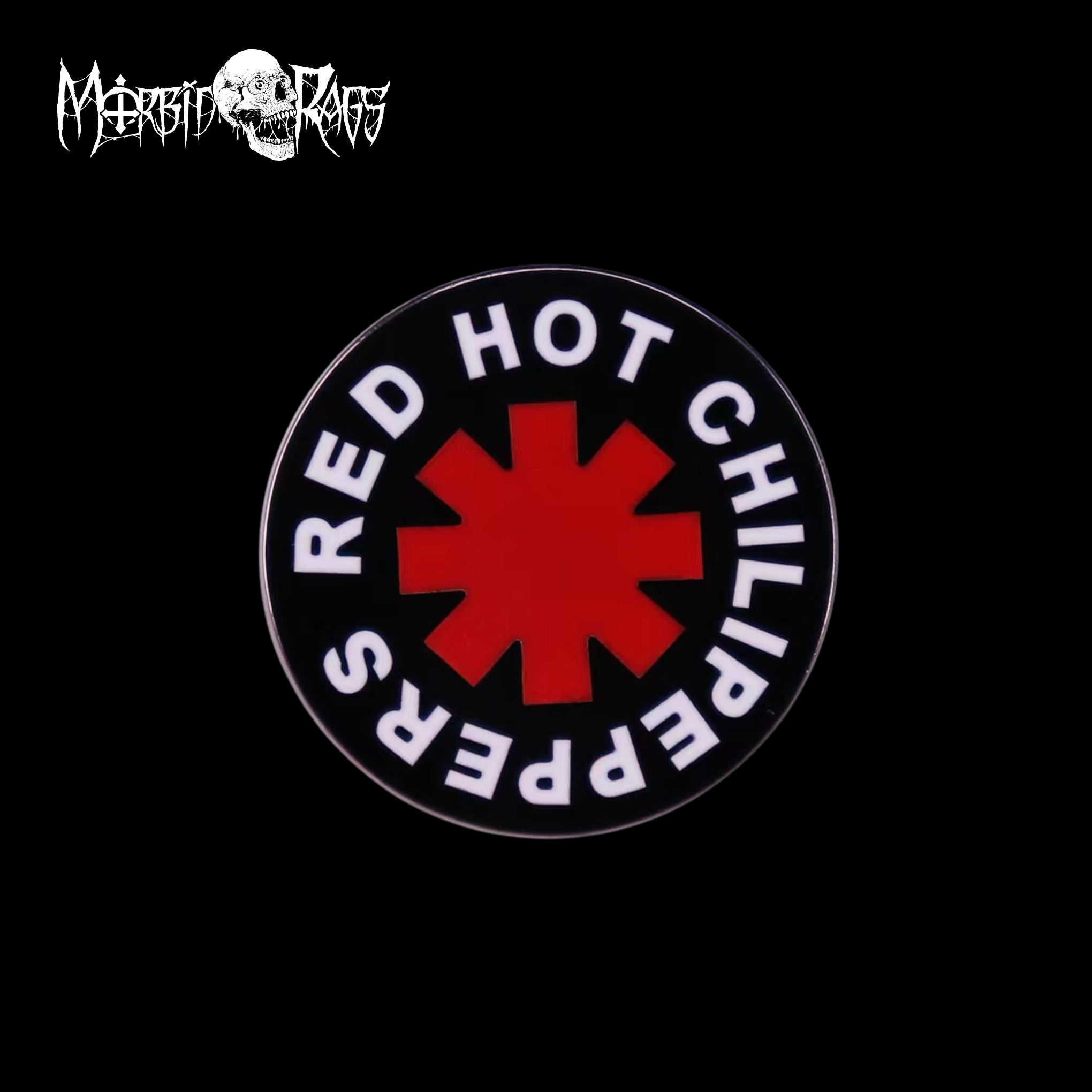Red Hot Chilipeppers Logo Pin Macro