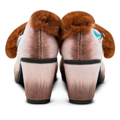 Chocolaticas® Mid Heels Siamese Cat Women's Mary Jane Pump