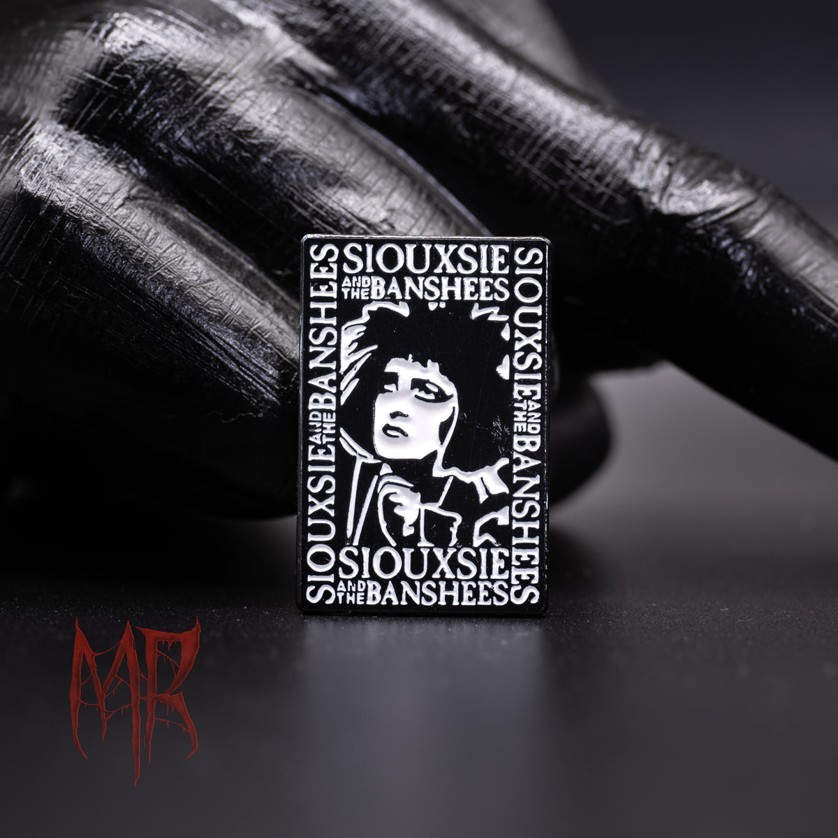 Siouxsie And The Banshees Face Pin Front