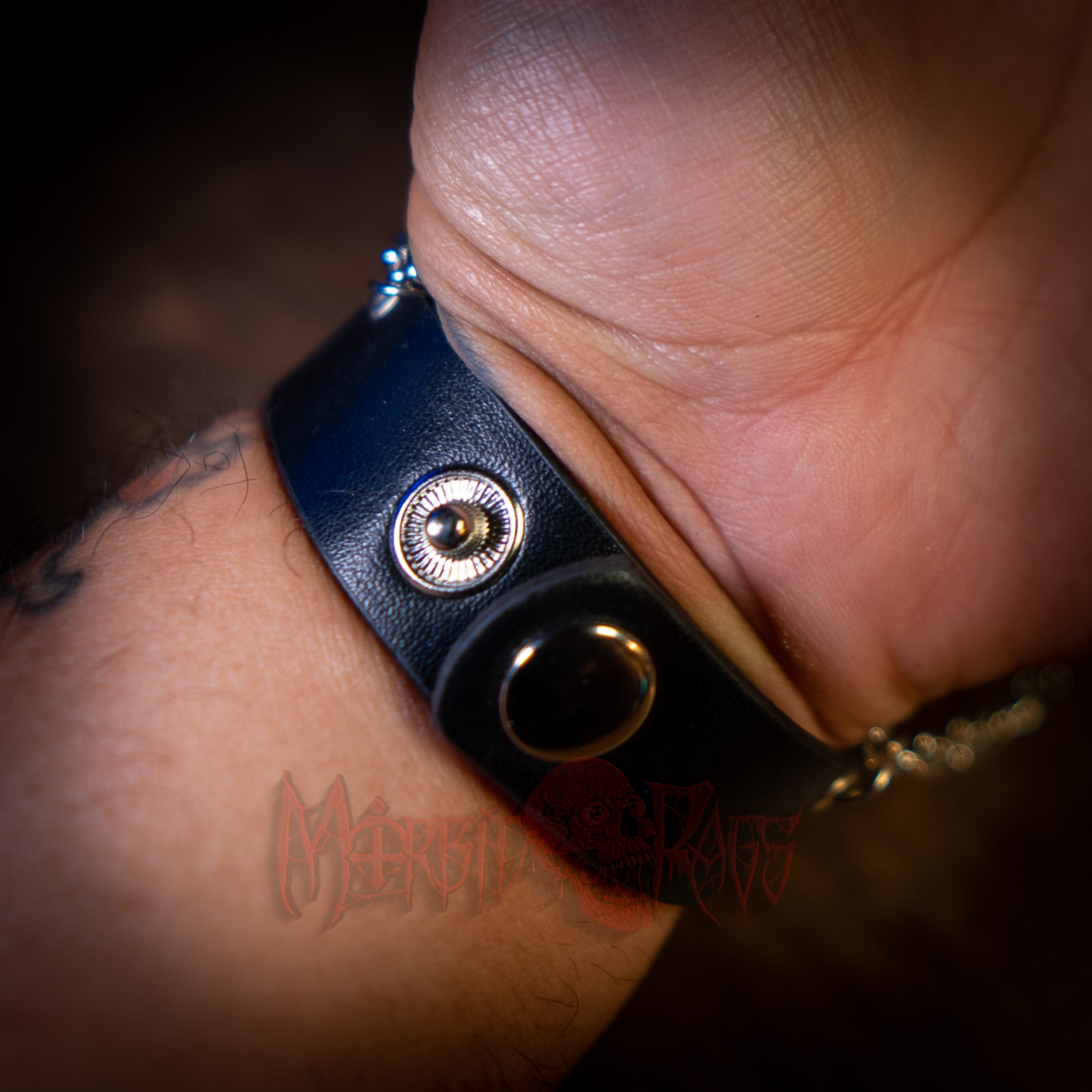 Skeleton Hand Glove Bracelet Back