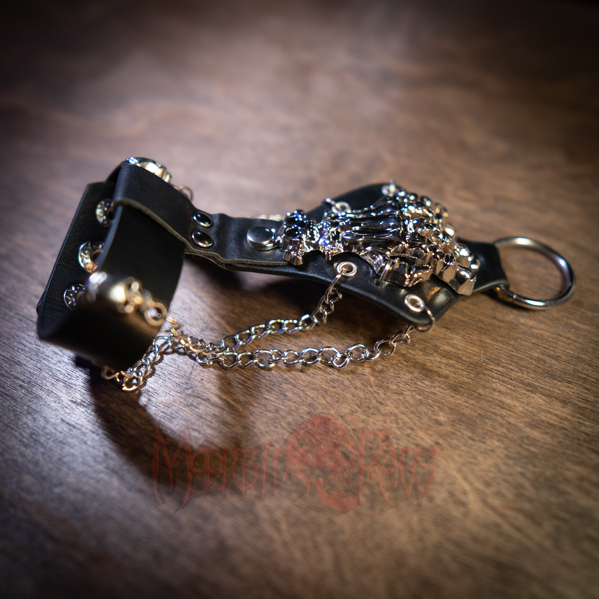 Skeleton Hand Glove Bracelet Side