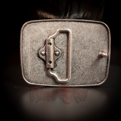 Skull Stone Belt Buckle Back