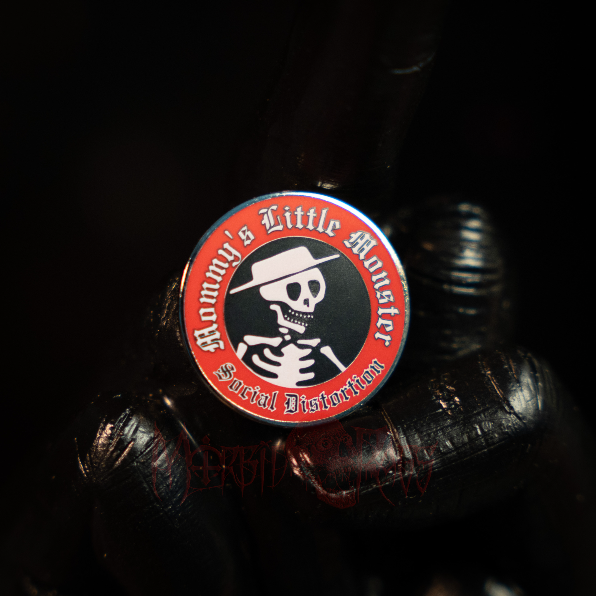 Social Distortion Logo Pin Front