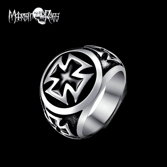 Soren Iron Cross Ring - Morbid Rags