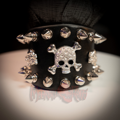 Studs and Skull Bracelet Front