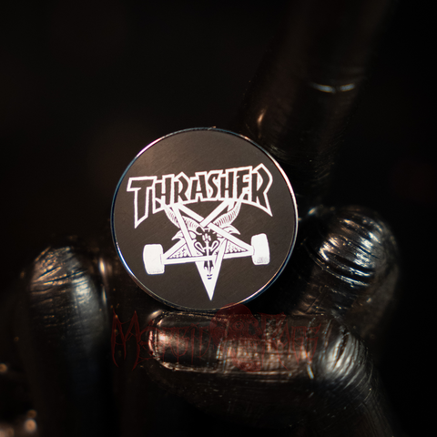 Thrasher Logo Pin – Morbid Rags