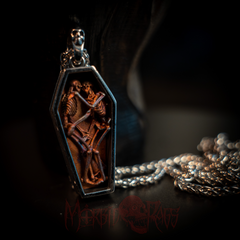 Xerxes Coffin Skeletons Necklace Front