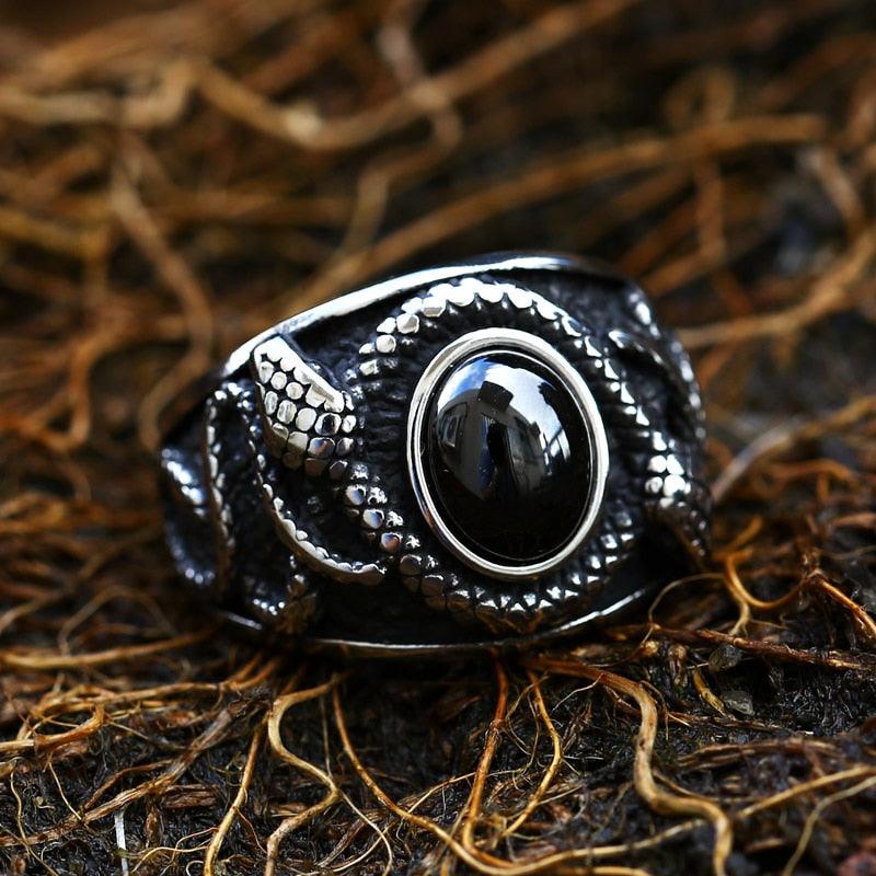 Xerxes Snake Ring Front | Morbid Rags 5