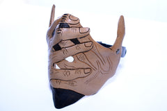 Speak No Evil - Men's Hands - One Size Fits All Handmade Genuine Leather Riding Mask