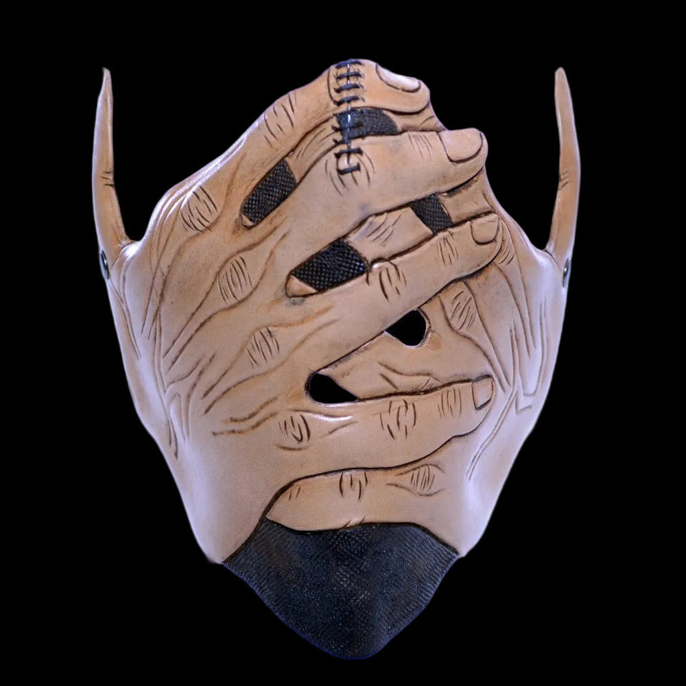 Speak No Evil - Men's Hands - One Size Fits All Handmade Genuine Leather Riding Mask