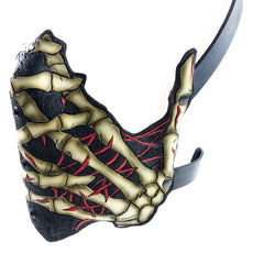 Handcrafted Genuine Leather Skeleton Hand Mask