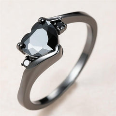 Althea Heart Ring Close up