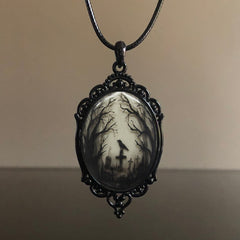 Aradia Crow Necklace Front