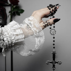 Petrine Cross Necklace on Hand